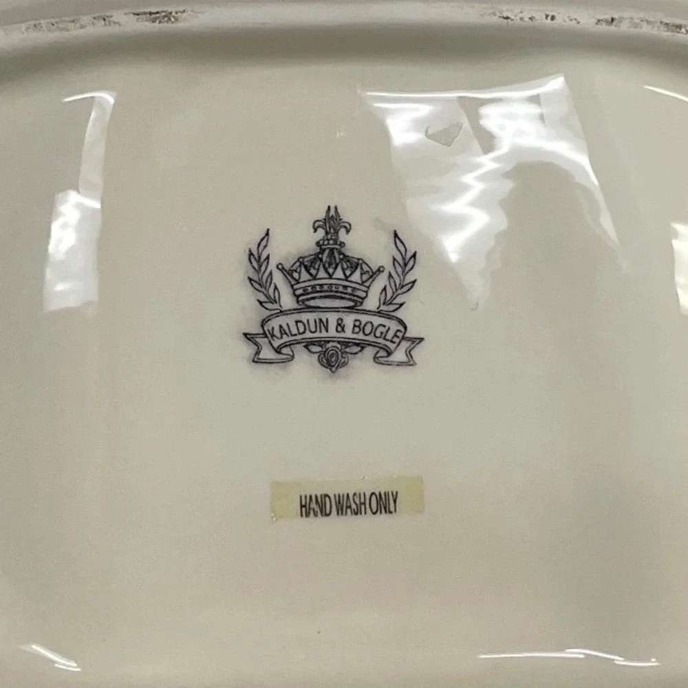 Kaldun & Bogle Ceramic Pumpkin Platter Orange Harvest Thanksgiving Serving Tray